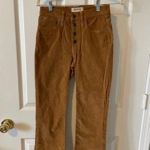 Madewell cali demi-boot corduroy pants
